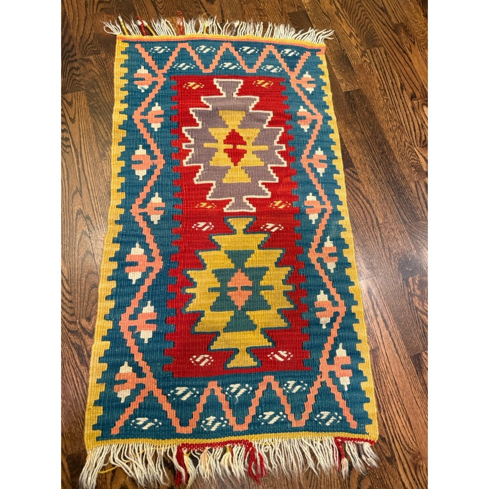 Vintage Turkish Wool Area Rug